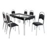 Conjunto de Mesa com 6 Cadeiras Cris Cromado Ciplafe - 3