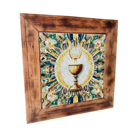 Sacrário de Madeira Artesanal Rustico Cálice da Vida