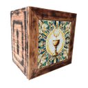 Ver imagem 3 de Sacrário de Madeira Artesanal Rustico Cálice da Vida