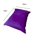 Ver imagem 2 de Puff Almofadão Retangular Almofadão Gigante Eventos Estofadão Aconchegante Cheio - Roxo