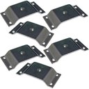 Ver imagem 1 de Kit 6 Chapinhas Elevada Pés Palito Rosca 5/16 Zincado