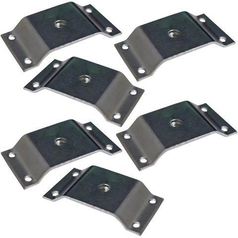 Kit 6 Chapinhas Elevada Pés Palito Rosca 5/16 Zincado