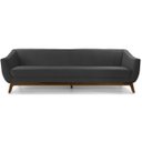 Ver imagem 1 de Sofá 3 Lugares Athenas, Cinza Base Madeira Harmônica Moveis