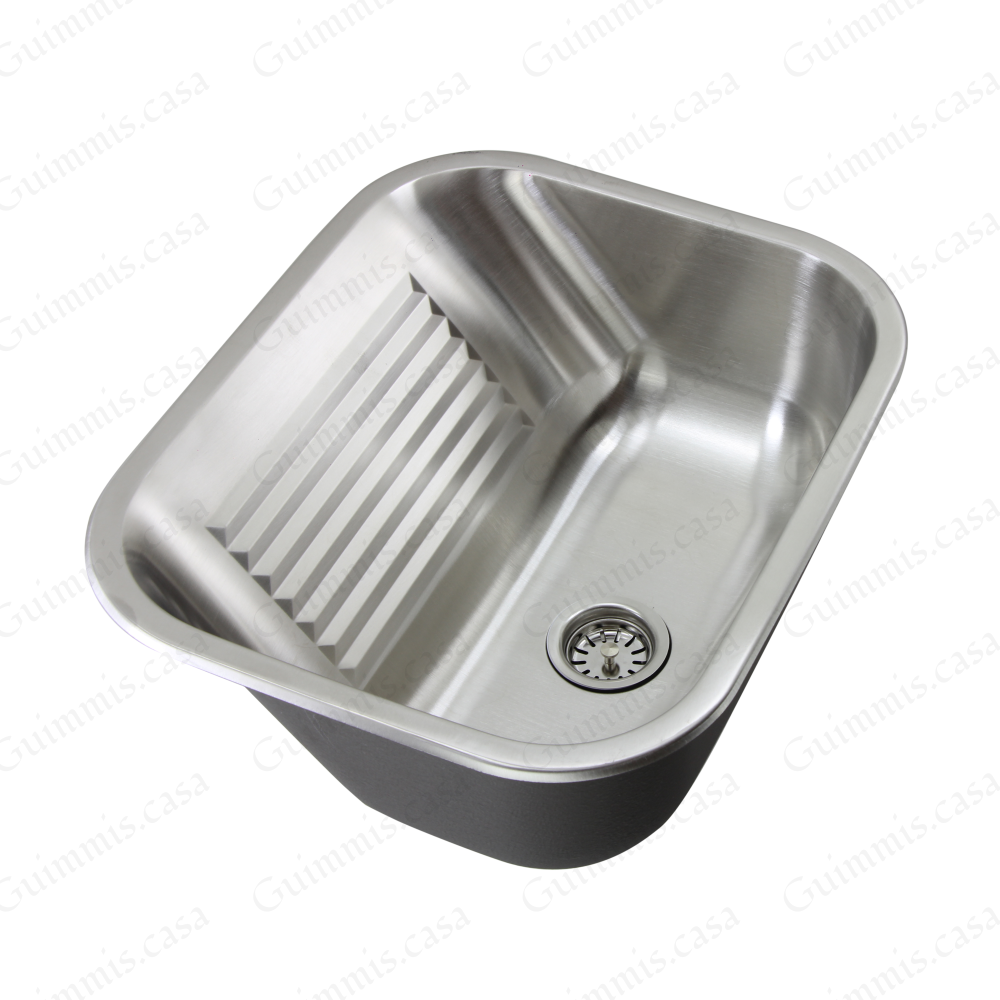 Tanque Inox Embutir ou Sobrepor 55x45cm Guimmis.casa