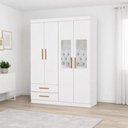 Ver imagem 1 de Guarda Roupa 4 Portas 2 Espelhos Centrais Allure -grand Line