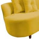 Ver imagem 7 de Namoradeira Sofá Feijão Suria 150cm Orgânica Couro Amarelo