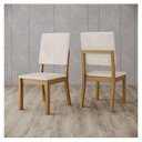 Ver imagem 5 de Cadeira para Mesa de Jantar Milla Kit 2 Peças Nature Linho - Henn