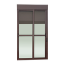 Ver imagem 1 de Porta Correr Integ.2F.Móv.220x150 Elite c/Fecho Autom V.Lis.Marrom Corten Brimak