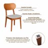 Conjunto Mesa Grécia com 6 Cadeiras Madeira Maciça, Multilaminada e Estofada Letícia Espresso Móveis  - 16