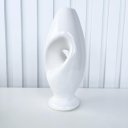 Ver imagem 3 de Decoração sala vaso escultura branco abstrato moderno decor