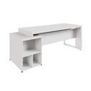 Ver imagem 5 de Mesa Escritório Diretor 1,70m a 1,92m 4 Gavetas Pé Metal F5