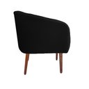 Ver imagem 2 de Poltrona Estela Tresse Suede Preto - Dominic Decor