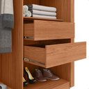 Ver imagem 5 de Guarda Roupa Roma 2 Portas Espelho 4 Gavetas Marrom Caemmun