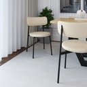 Ver imagem 2 de 4 Unidades Cadeira Kyta Fixa C-4 Pés 50 X 44,7 X 83,8 Cm. Corriente Areia Corriente Areia