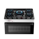 Ver imagem 5 de Fogão Esmaltec 5 Bocas Ideal Top Glass Mesa de Vidro Forno 84 Litros Branco T5vab Bivolt