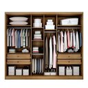 Ver imagem 4 de Guarda-Roupa Livorno 4 Gavetas sem Espelho Fendi Novo Horizonte
