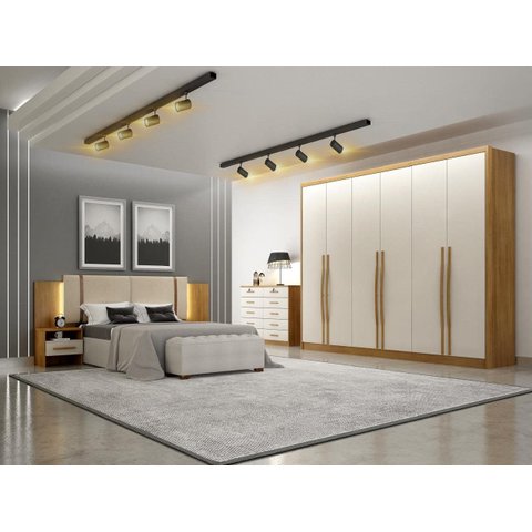 Guarda-Roupa Livorno 4 Gavetas sem Espelho Fendi Novo Horizonte