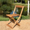 Ver imagem 1 de Cadeira de Madeira Dobrável Rústica com Cabos de Aço - Vereda Madeiral