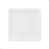Prato Base Quadrado Vaso Planta em Polietileno 21 Cm Branco - 2