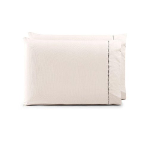 Par de Fronhas 70cm X 50cm 2 Peças Paris 100% Algodão Percal 150 Fios Cor:palha