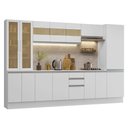 Ver imagem 3 de Armário de Cozinha Completa 100% Mdf 290 Cm Branco Smart Madesa 01