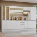 Ver imagem 1 de Armário de Cozinha Completa 100% Mdf 290 Cm Branco Smart Madesa 01
