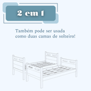 Ver imagem 2 de Beliche Infantil ou Adulto com 02 Colchões D33 Proteção Completa com Grade Reforçada