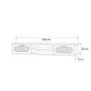 Ver imagem 3 de Rack Suspenso Santorini Moderno 180cm 2 Gavetas Espaçosas Nature