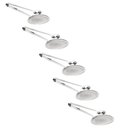 Ver imagem 1 de Kit 5 Escumadeiras com Pegador Fritura Inox 28cm Restaurantes Padarias Escorredor Óleo