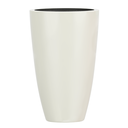 Ver imagem 1 de Vaso de Fibra de Vidro Roma m 70cm Brilhantes e Foscos Decorativo Off White