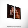 Conjunto 2 Quadros Decorativos Cavalo Quarto de Milha Los Quadros - 3