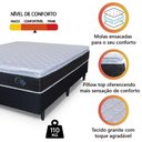 Ver imagem 3 de Cama Box Casal Queen Colchão com Molas Ensacadas City Pillow Top 158x198x61cm Preto/branco Hellen