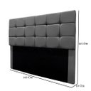 Ver imagem 3 de Cabeceira Cama Box Estofada King 195 Cm Ananda Suede:cinza