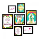 Ver imagem 1 de Conjunto 7 Quadros Decorativos Santos Católicos Los Quadros