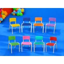 Ver imagem 1 de Kit 8 Cadeiras Infantil Iso Colors Brinquedoteca Escolas Ecomhome