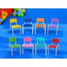 Kit 8 Cadeiras Infantil Iso Colors Brinquedoteca Escolas Ecomhome - 1