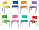 Ver imagem 2 de Kit 8 Cadeiras Infantil Iso Colors Brinquedoteca Escolas Ecomhome