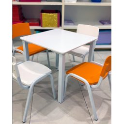 Kit 8 Cadeiras Infantil Iso Colors Brinquedoteca Escolas Ecomhome - 6