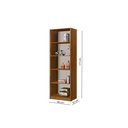 Ver imagem 5 de Conjunto 3 Armários Organizador e 1 Mesa Escrivaninha Office 1 Balcão Escritório Offwhite com Nature