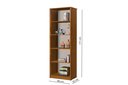 Ver imagem 5 de Conjunto 3 Armários Organizador e 1 Mesa Escrivaninha Office 1 Balcão Escritório Offwhite com Nature