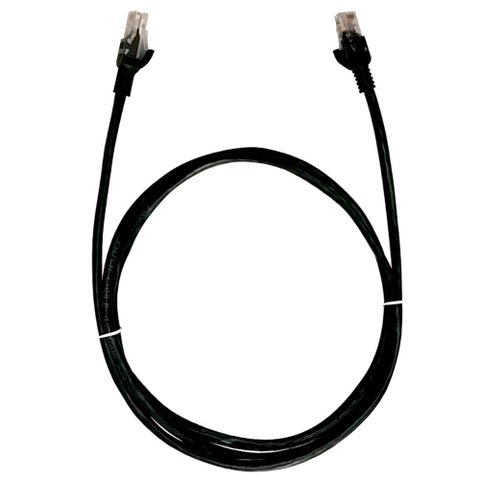Cabo de Rede Utp (patch Cord) Rj45 Cat 5e - 2.5 Metros - Preto - Plus Cable Pc-ethu25bk