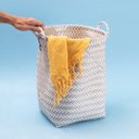 Ver imagem 7 de Cesto Organizador Tramado Grande 40cm com Alças de Plástico - Oikos