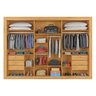 Guarda Roupa 3 Portas York 100% Mdf com Espelho Peroba - Móveis Europa - 3