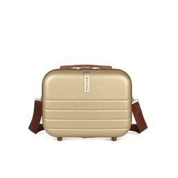 Conjunto de Malas para Viagem 3 Peças + 2 Frasqueiras PK Luxcell - Rodinhas 360º - Cor Champanhe - 5