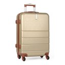 Ver imagem 2 de Conjunto de Malas para Viagem 3 Peças + 2 Frasqueiras Pk Luxcell - Rodinhas 360º - Cor Champanhe