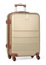 Ver imagem 2 de Conjunto de Malas para Viagem 3 Peças + 2 Frasqueiras Pk Luxcell - Rodinhas 360º - Cor Champanhe