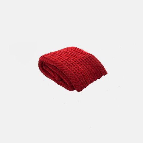 Peseira de Tricot Queimado Neville - Vermelha Blue Gardenia