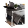 Mesa Mesinha Lateral de Cama Multiuso Notebook Café Ajustave:preto - 2
