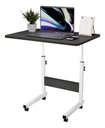 Ver imagem 4 de Mesa Mesinha Lateral de Cama Multiuso Notebook Café Ajustave:preto