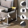 Mesa Mesinha Lateral de Cama Multiuso Notebook Café Ajustave:preto - 6